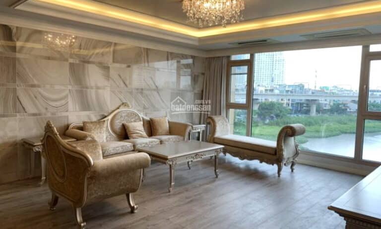 Cho thuê căn hộ Cantavil Hoàn Cầu view hồ 3 phòng ngủ tầng 3 full nội thất