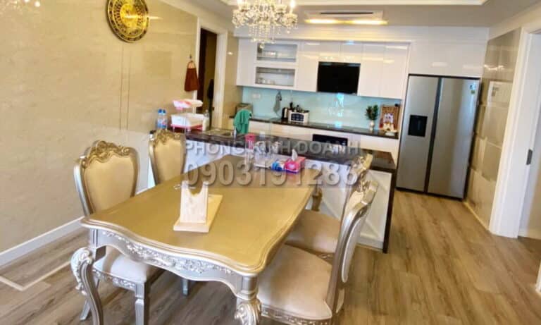 Cho thuê căn hộ Cantavil Hoàn Cầu view hồ 3 phòng tầng 5 nội thất xịn