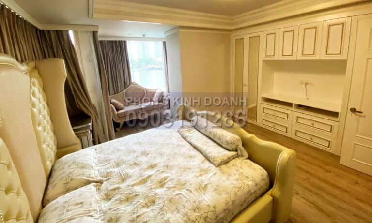 Cho thuê căn hộ Cantavil Hoàn Cầu view hồ 3 phòng tầng 5 nội thất xịn