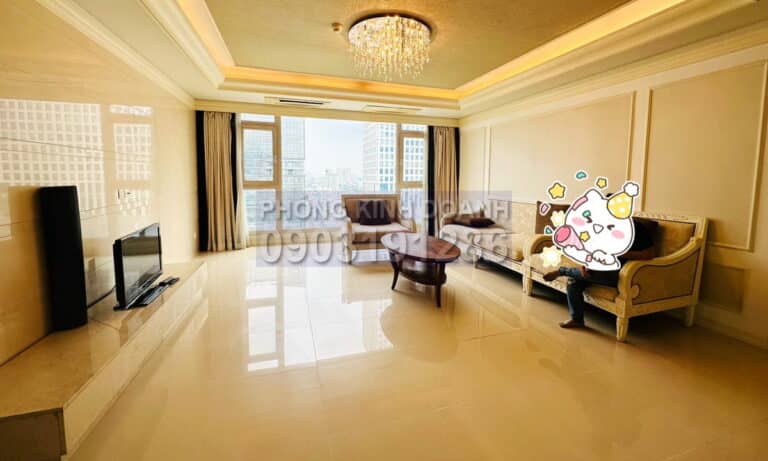 Cantavil Hoàn Cầu cho thuê view thoáng mát 3 phòng ngủ lầu 15 có nội thất