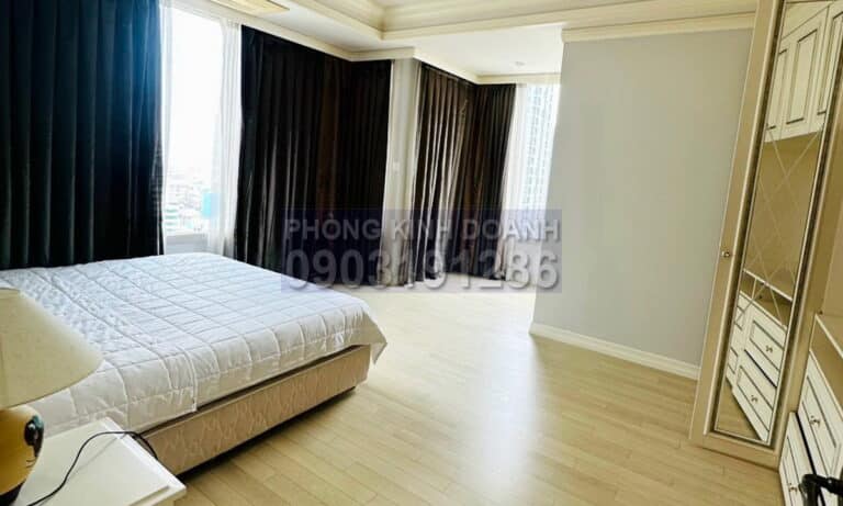 Cantavil Hoàn Cầu cho thuê view thoáng mát 3 phòng ngủ lầu 15 có nội thất