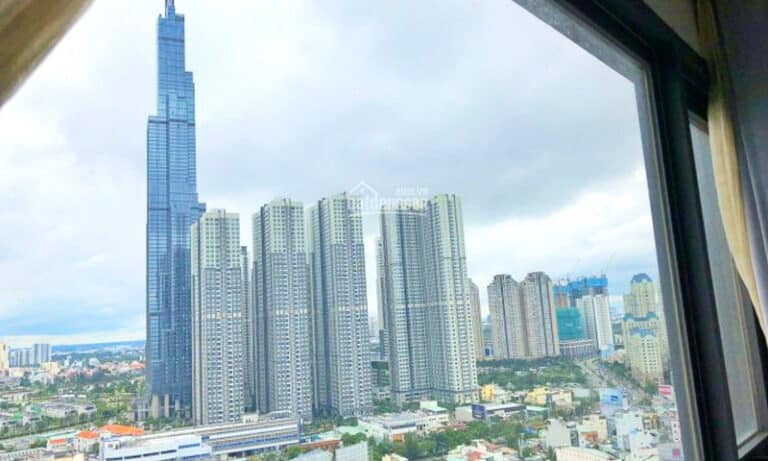 Căn hộ Pearl Plaza Bình Thạnh cho thuê 1 phòng ngủ view sông lầu 21 đủ nội thất