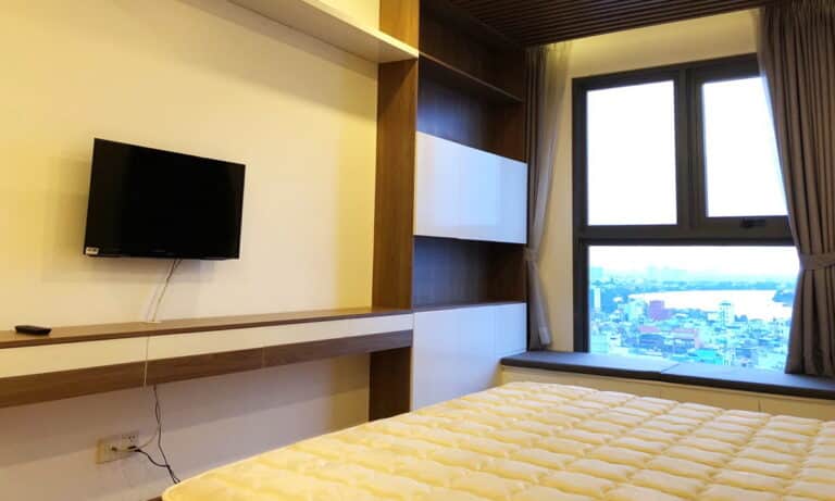 Cho thuê căn hộ Pearl Plaza Bình Thạnh 2 phòng ngủ view sông tầng 22 nhà đẹp
