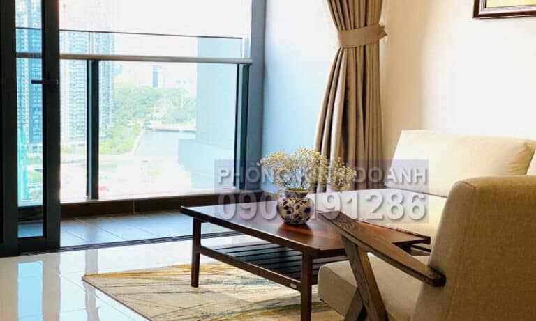 Bán căn hộ Sunwah Pearl tầng cao nội thất cao cấp 2 phòng ngủ view sông