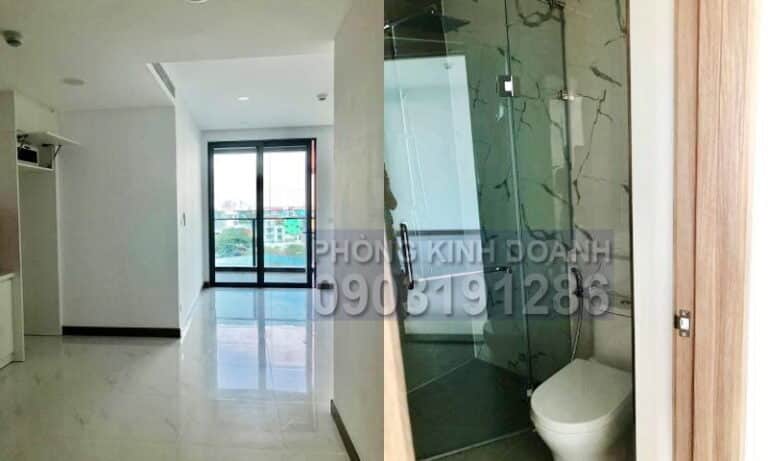 Căn Sunwah Pearl cho thuê lầu 5 block B1 nhà trống 1 phòng ngủ thoáng
