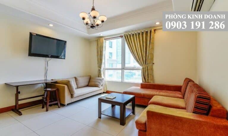 Cho thuê 2 phòng ngủ The Manor diện tích 80 View Quận 1