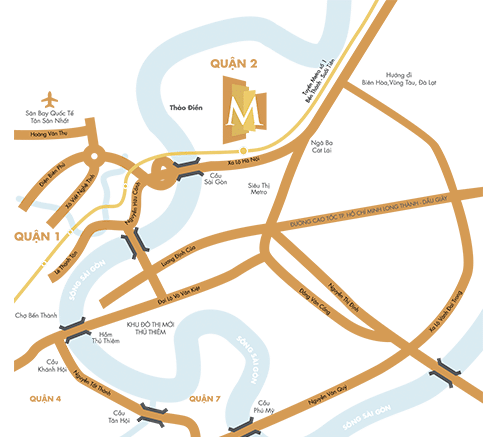 Địa chỉ chung cư Masteri Thảo Điền – Vị trí Vàng Gần Metro