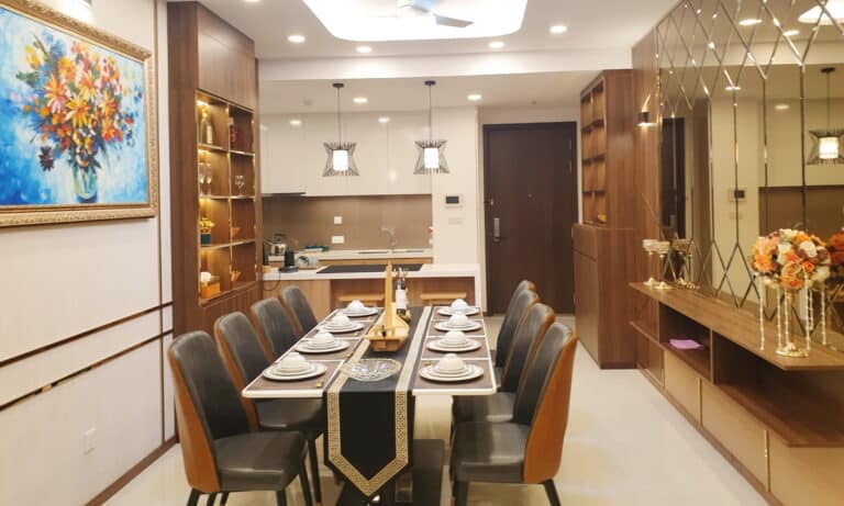 Căn hộ One Verandah cho thuê 3 phòng ngủ nội thất xịn lầu cao view sông