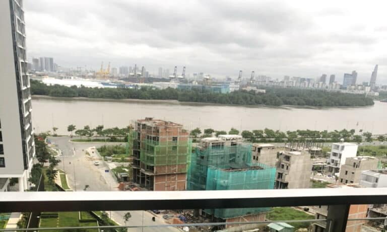 Căn hộ One Verandah 3 phòng ngủ cho thuê tầng cao nhà trống view sông