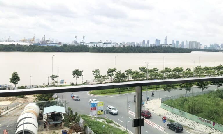 Căn hộ One Verandah cho thuê 3 phòng ngủ lầu thấp nhà trống view sông