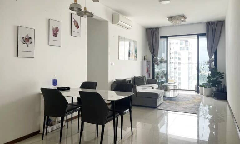 Căn hộ One Verandah 3 phòng ngủ cho thuê nội thất đẹp lầu cao view sông