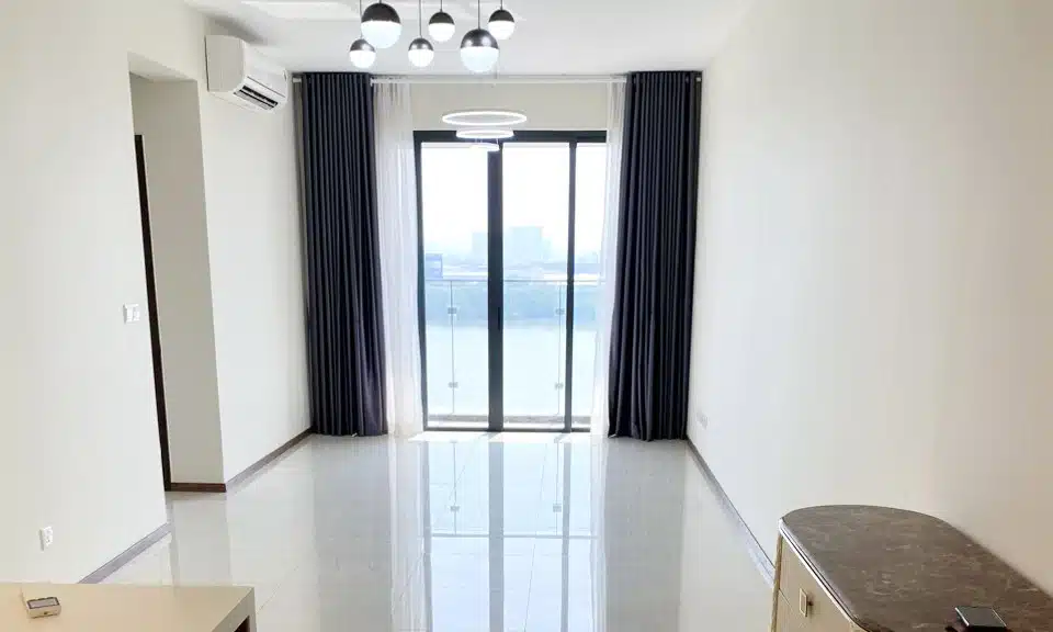 Căn hộ One Verandah cho thuê 3 phòng ngủ nhà trống lầu cao view sông