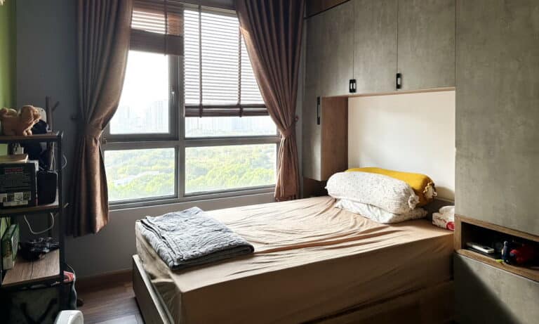 Căn hộ Đảo Kim Cương cho thuê 3 phòng tầng cao có nội thất view sông L81