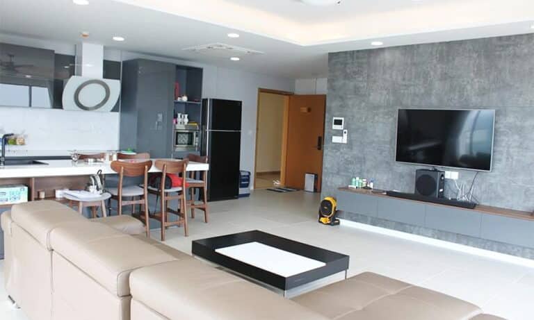 Đảo Kim Cương cho thuê căn hộ 3 phòng ngủ lầu cao đủ nội thất view sông