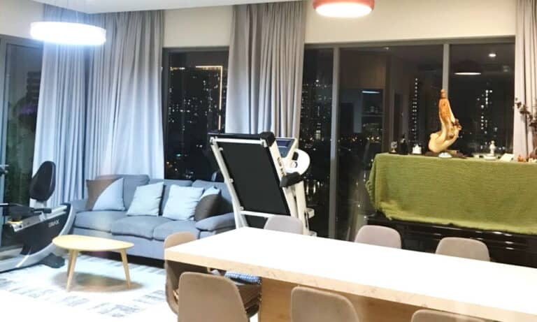 Căn Đảo Kim Cương cho thuê 3 phòng ngủ tầng cao nội thất đẹp view sông