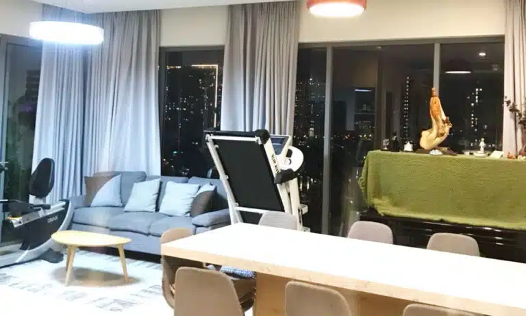 Căn Đảo Kim Cương cho thuê 3 phòng ngủ tầng cao nội thất đẹp view sông