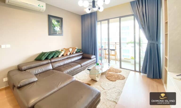 Căn hộ Đảo Kim Cương cho thuê 3 phòng lầu cao nội thất đẹp view sông L81