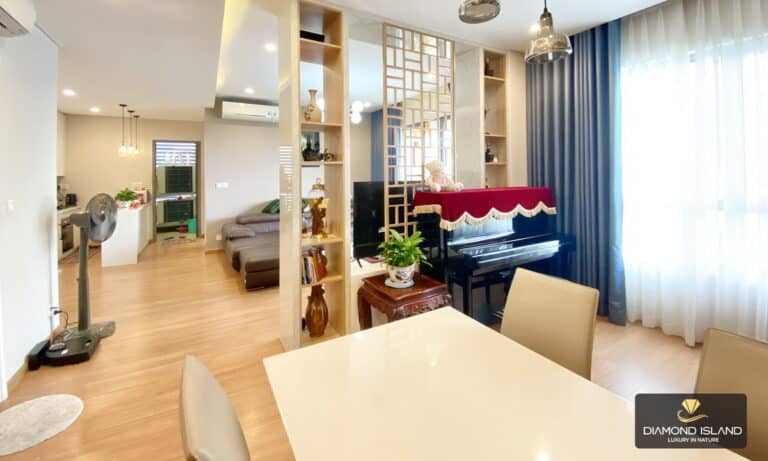 Căn hộ Đảo Kim Cương cho thuê 3 phòng lầu cao nội thất đẹp view sông L81