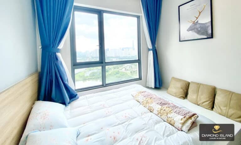 Căn hộ Đảo Kim Cương cho thuê 3 phòng lầu cao nội thất đẹp view sông L81