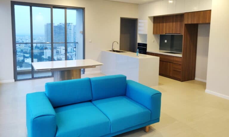 Đảo Kim Cương cho thuê căn hộ 3 phòng ngủ tầng cao đủ nội thất view sông