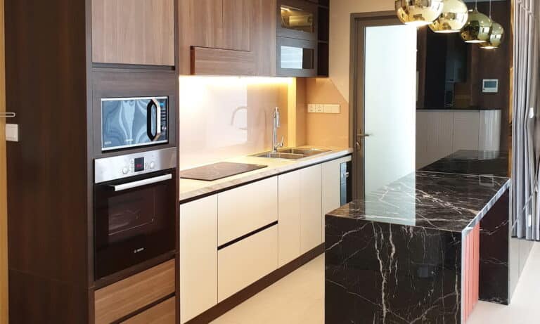 Căn hộ Đảo Kim Cương cho thuê 3 phòng ngủ lầu cao nội thất đẹp view sông