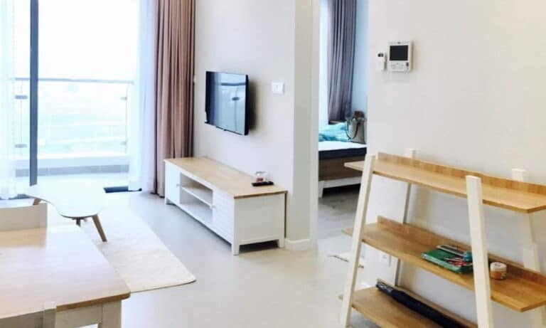 Đảo Kim Cương cho thuê căn hộ 1 phòng ngủ tầng cao đủ nội thất view sông
