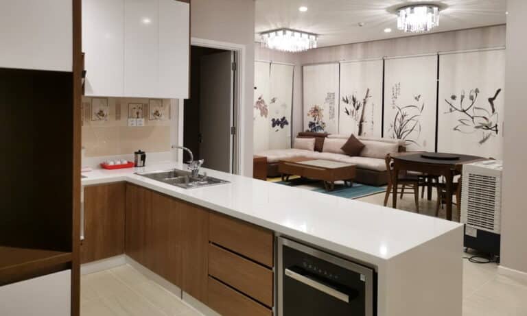 Căn hộ Đảo Kim Cương cho thuê 3 phòng ngủ lầu cao nội thất full view sông
