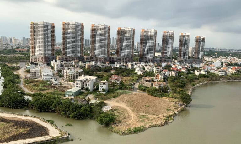 Đảo Kim Cương cho thuê căn 1 phòng ngủ tầng cao đầy đủ nội thất view sông