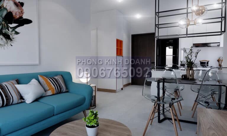 Đảo Kim Cương cho thuê căn hộ 1 phòng ngủ tầng cao có nội thất view sông