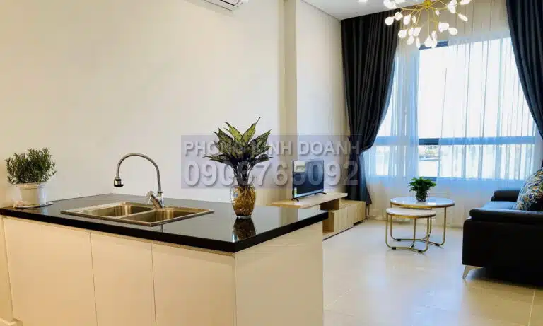 Đảo Kim Cương cho thuê căn hộ 1 phòng ngủ lầu thấp nội thất full view sông