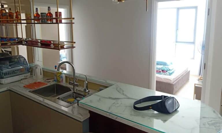Căn hộ cho thuê Đảo Kim Cương 2 phòng tầng cao nội thất đẹp view sông