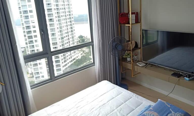 Căn hộ cho thuê Đảo Kim Cương 2 phòng tầng cao nội thất đẹp view sông