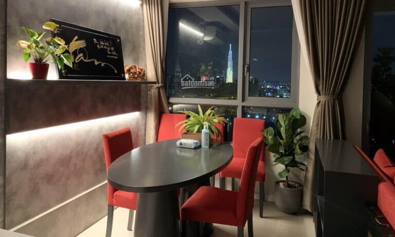 Căn hộ cho thuê Đảo Kim Cương 2 phòng tầng cao nội thất full view sông L81