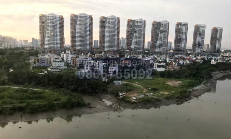 Đảo Kim Cương cho thuê căn hộ 1 phòng ngủ lầu cao đủ nội thất view sông