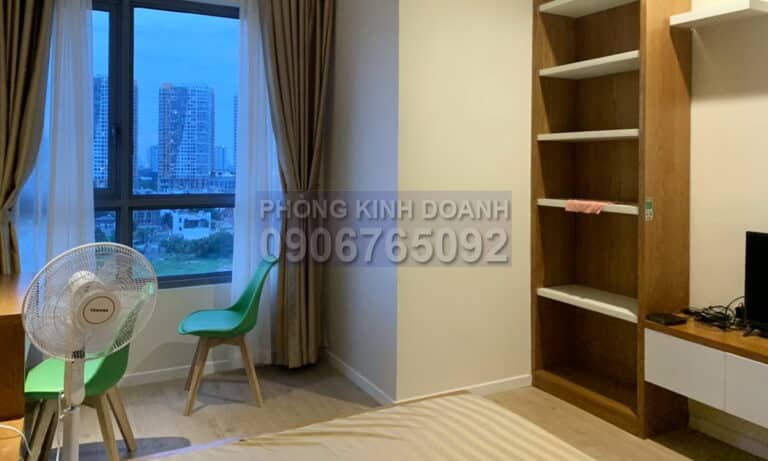 Đảo Kim Cương cho thuê căn hộ 1 phòng ngủ lầu cao đủ nội thất view sông