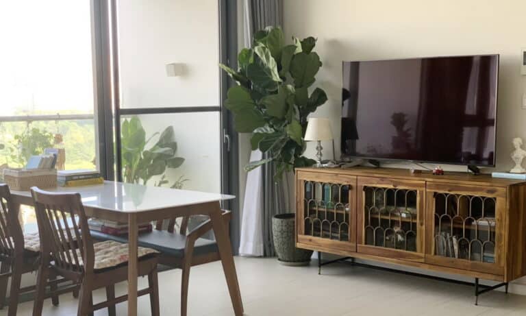 Căn cho thuê Đảo Kim Cương 2 phòng ngủ tầng trung nhà đẹp view sông L81