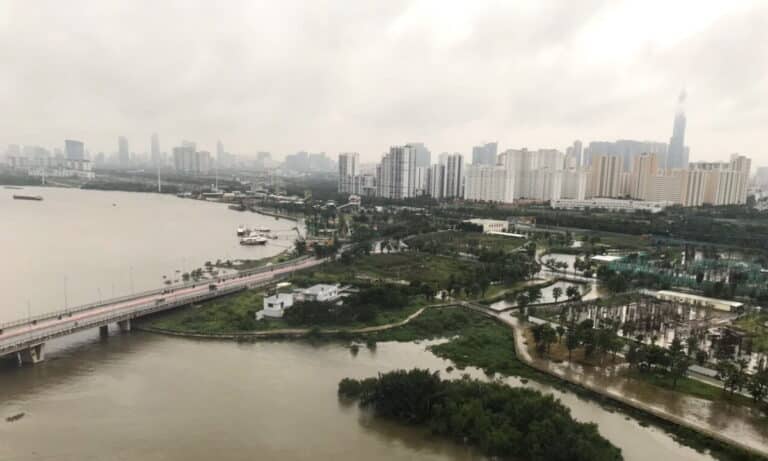 Căn hộ cho thuê Đảo Kim Cương 2 phòng nội thất đẹp lầu cao view sông L81