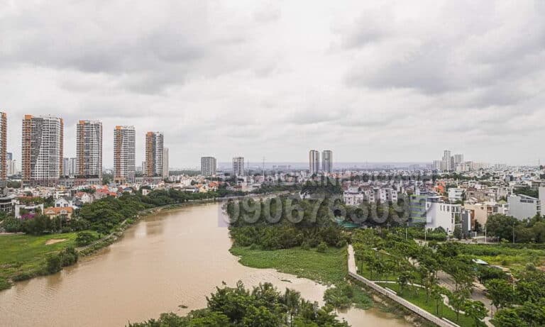 Đảo Kim Cương cho thuê căn hộ 1 phòng ngủ lầu cao nhà đẹp view sông