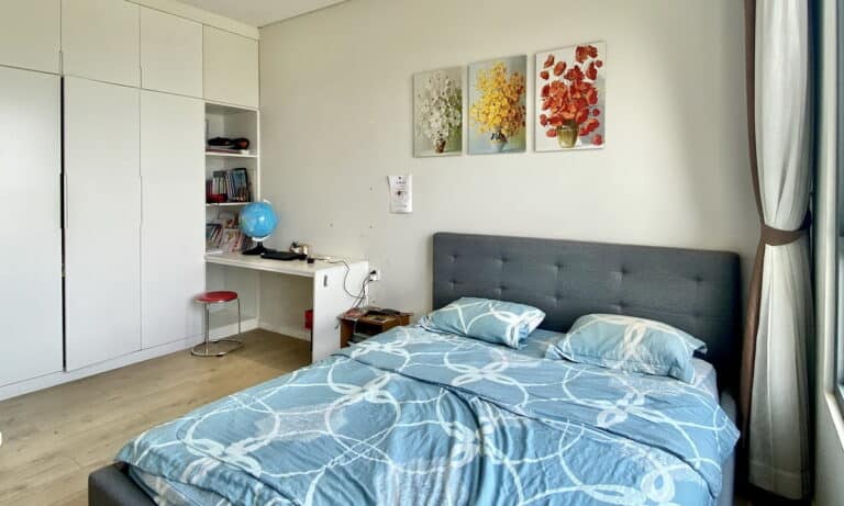 Căn hộ cho thuê Đảo Kim Cương 2 phòng ngủ lầu cao nội thất xịn view sông