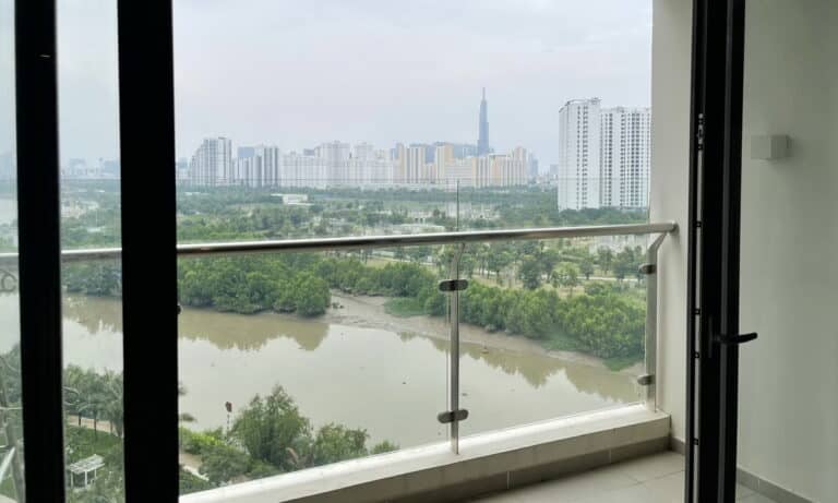 Căn hộ cho thuê Đảo Kim Cương 2 phòng ngủ tầng cao nội thất view sông L81