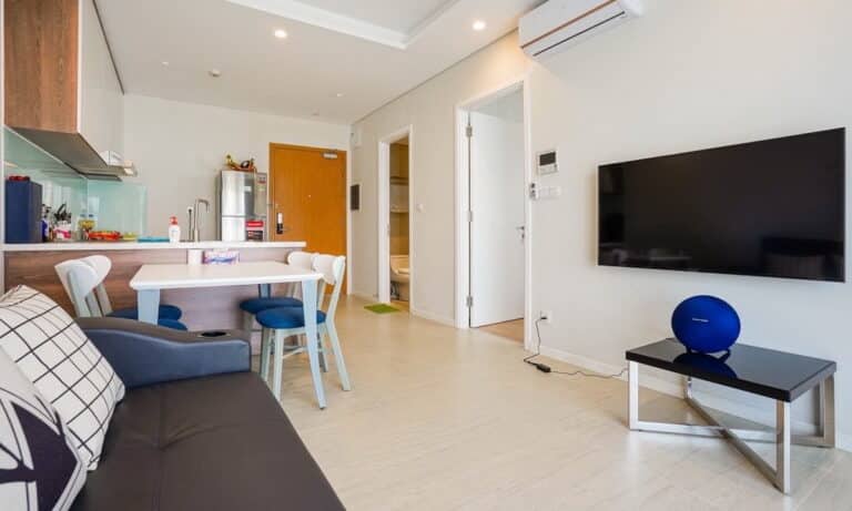 Đảo Kim Cương cho thuê căn hộ 1 phòng ngủ tầng cao nội thất xịn view sông