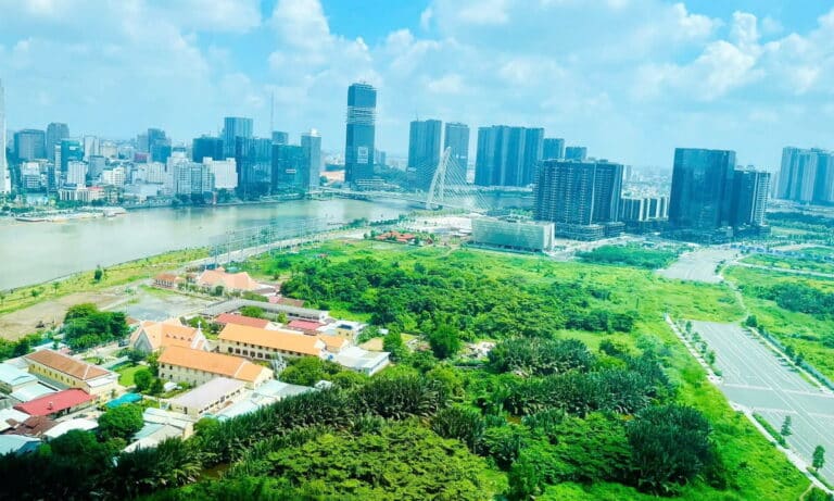 Cho thuê Empire City view sông 3 phòng ngủ lầu 26 block Tilia nhà trống