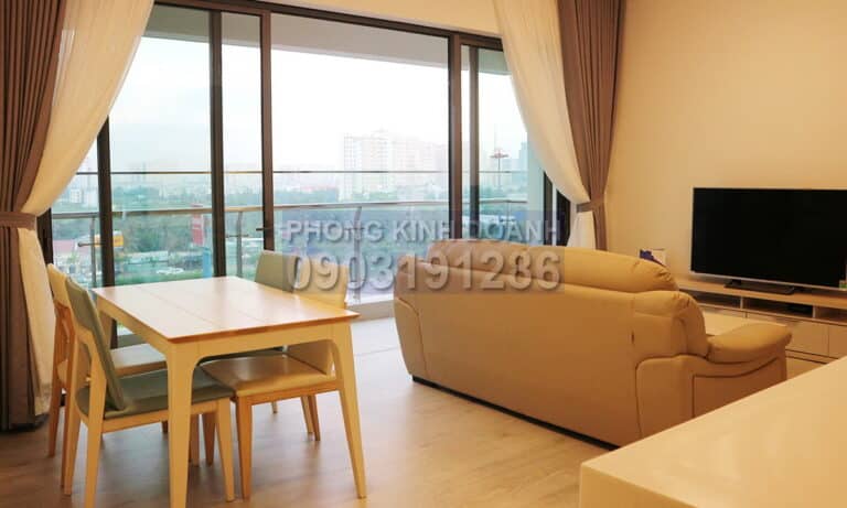 Gateway Thảo Điền cho thuê căn hộ 2 phòng ngủ lầu trung block B full nội thất