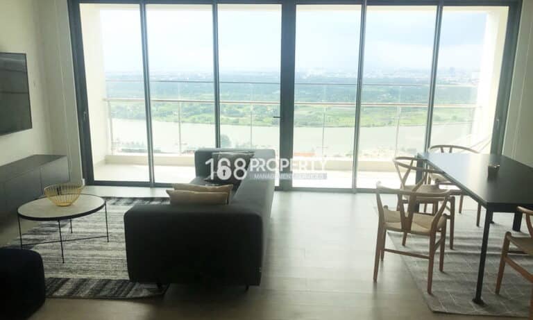 Cho thuê căn hộ Gateway Thảo Điền 3 phòng view sông tầng cao đủ nội thất