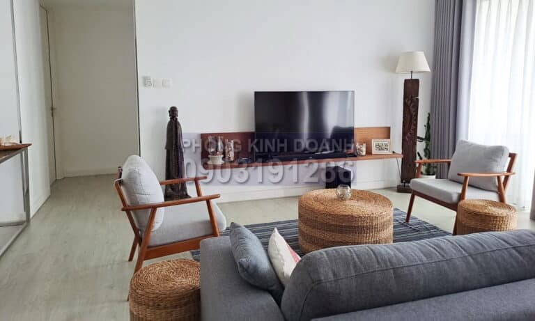 Cho thuê Gateway Thảo Điền 4 phòng ngủ view sông tầng cao toà A đủ nội thất