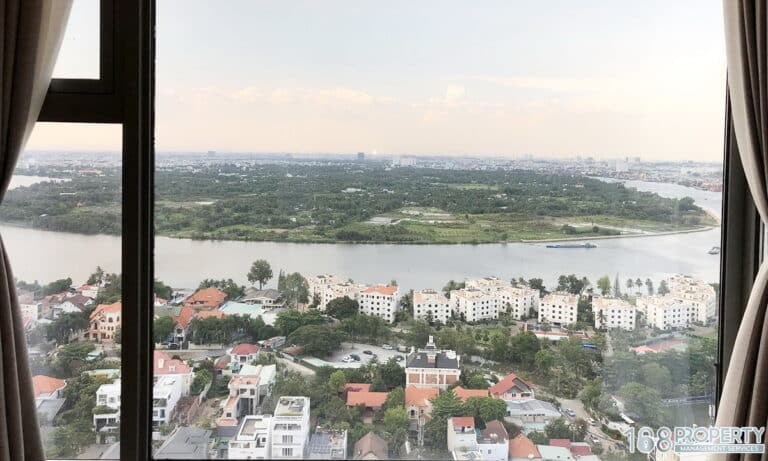 Cho thuê căn Gateway Thảo Điền 3 phòng ngủ view sông tầng cao full nội thất