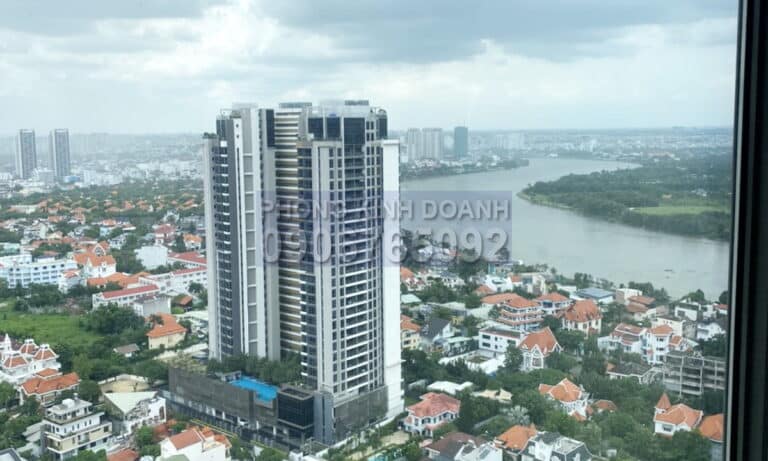 Gateway Thảo Điền cho thuê căn hộ 2 phòng ngủ nhà trống tầng cao block A