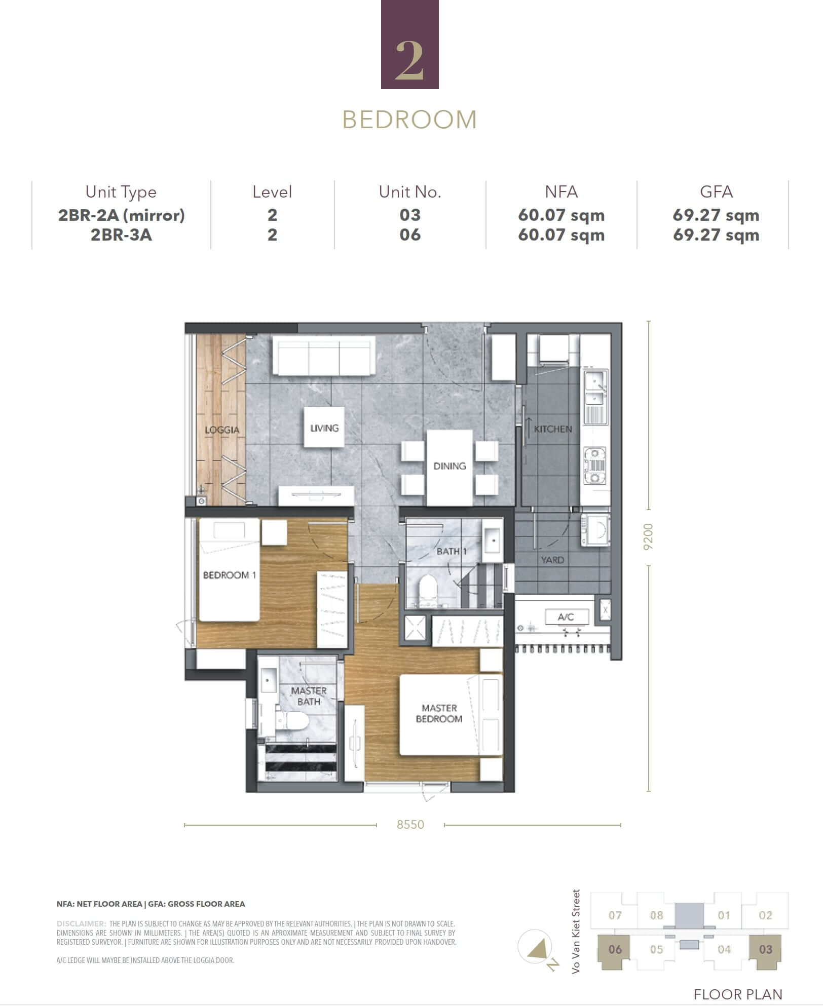 Mặt bằng căn hộ D1 Mension