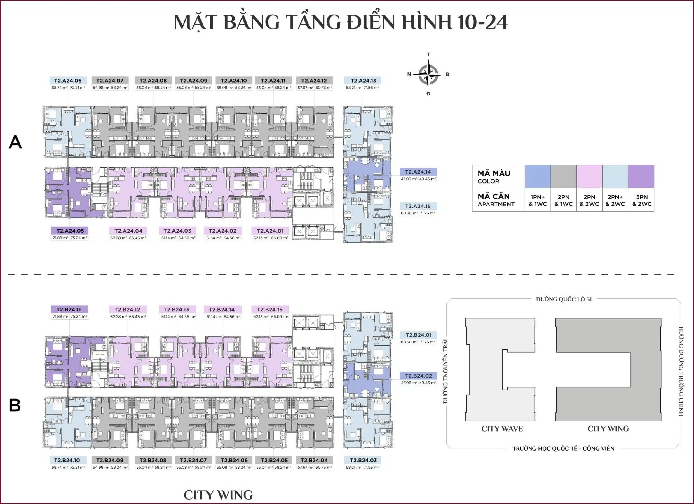 Mặt bằng căn hộ CityMark Residence