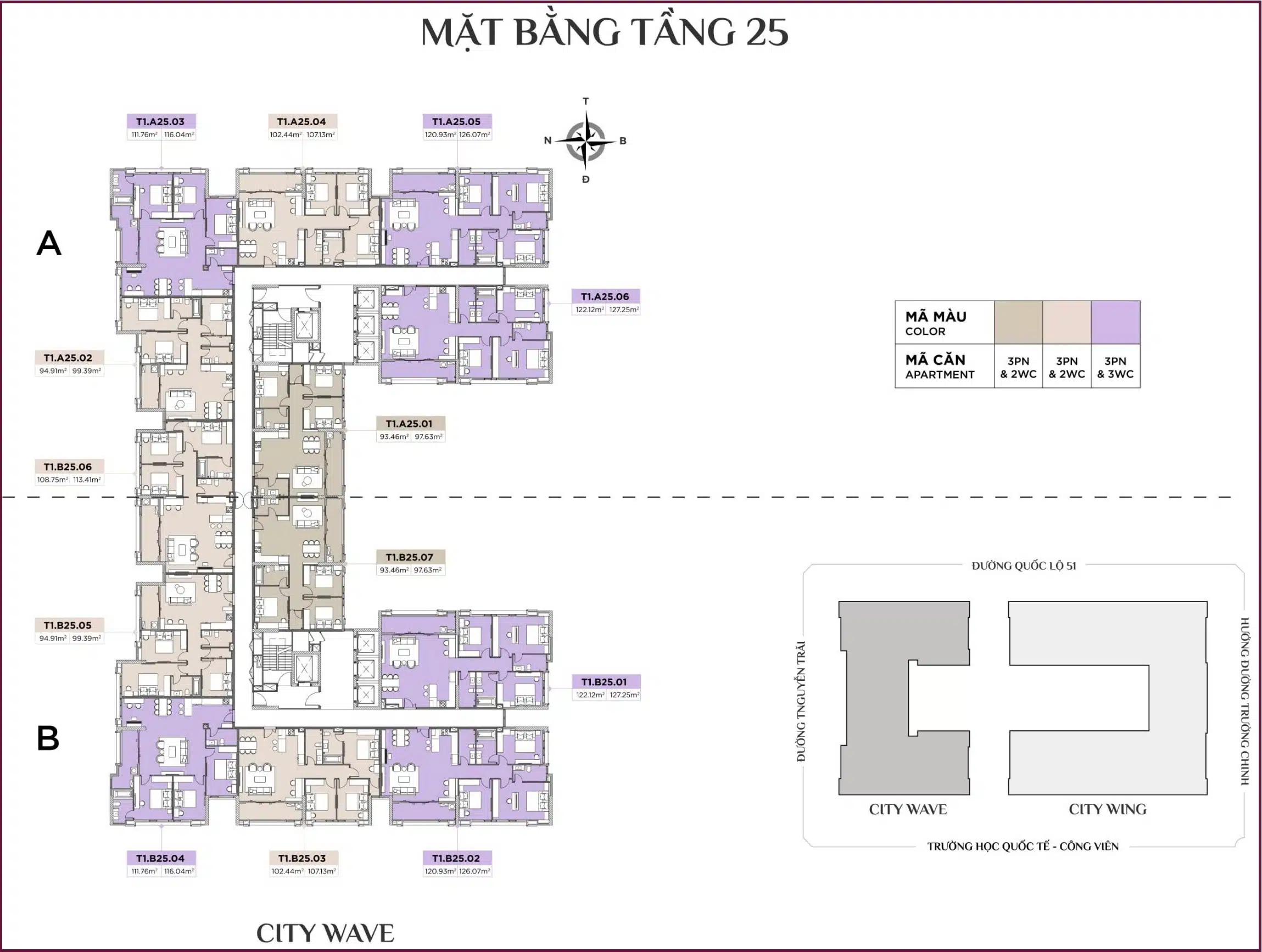 Mặt bằng căn hộ CityMark Residence